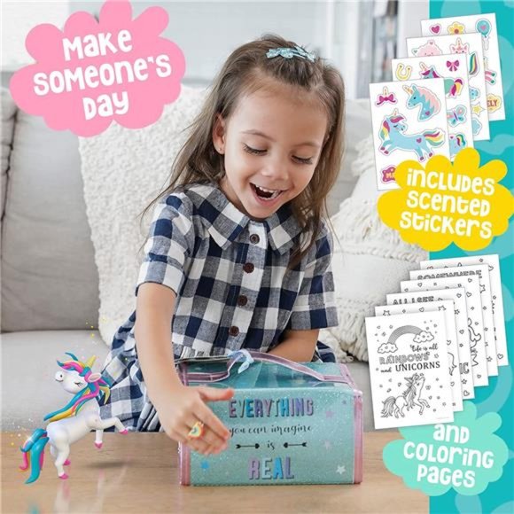 Fruit Scented MarkersSet with Unicorn Pencil Case w Augmented Reality Experience - Picture 3 of 6